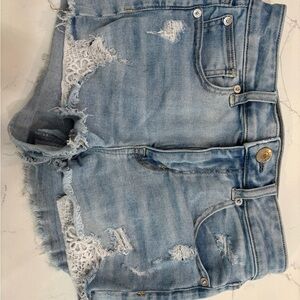 American Eagle Outfitters Light Blue Jean Shorts